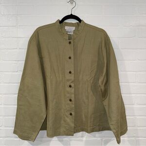 J. Jill 100% Linen Button Down Shirt